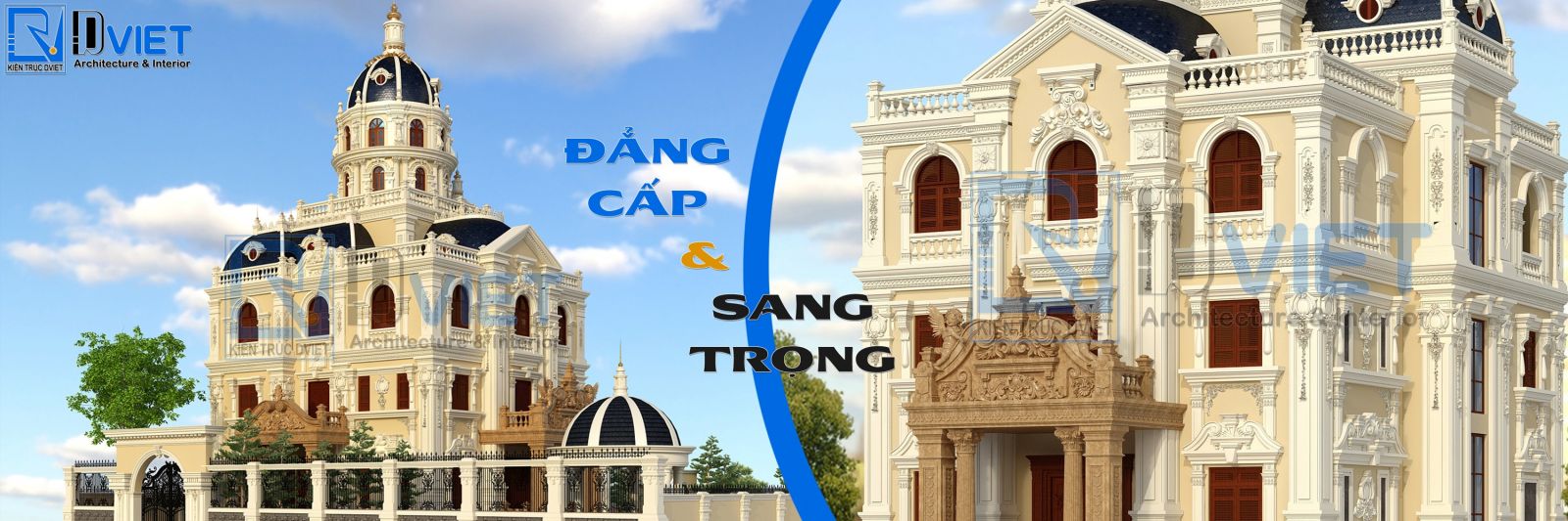 slide 1: Thiết kế biệt thự lâu đài Pháp cổ điển 3 tầng 1 tum