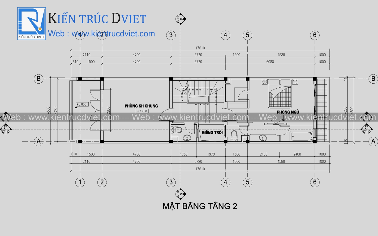 THIẾT KẾ NHÀ LÔ PHỐ KIẾN TRÚC HIỆN ĐẠI 4 TẦNG 4,5X15M