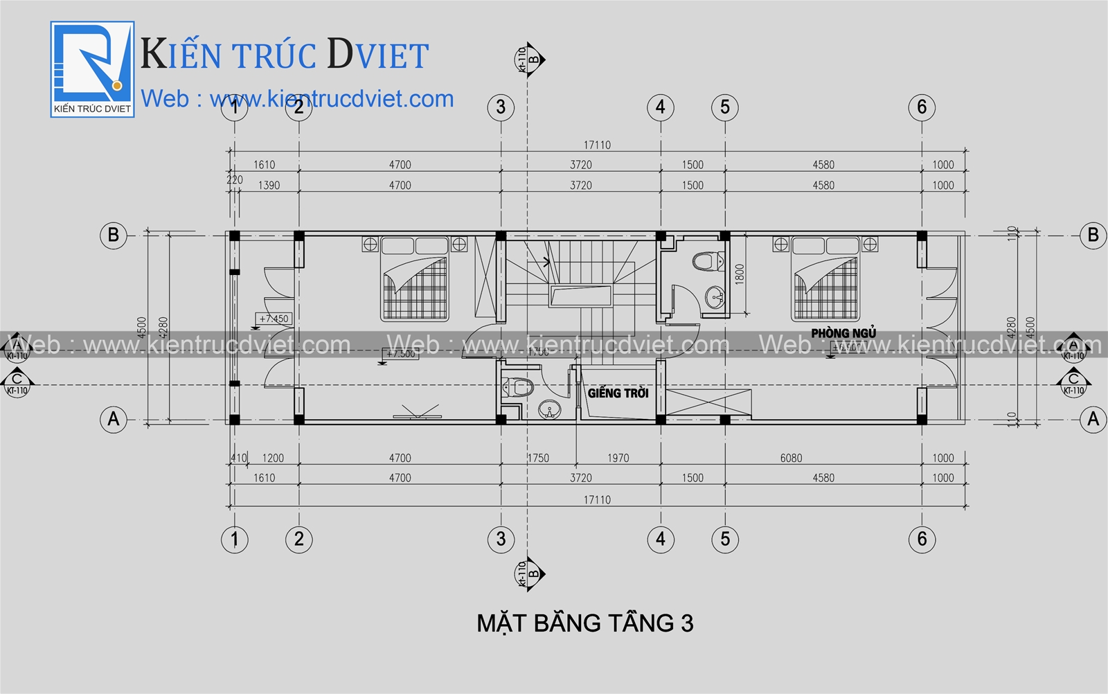 THIẾT KẾ NHÀ LÔ PHỐ KIẾN TRÚC HIỆN ĐẠI 4 TẦNG 4,5X15M