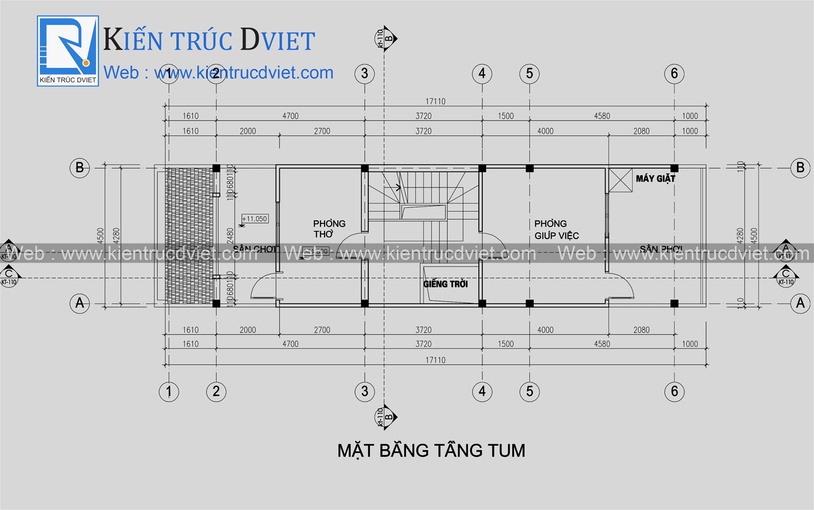 THIẾT KẾ NHÀ LÔ PHỐ KIẾN TRÚC HIỆN ĐẠI 4 TẦNG 4,5X15M