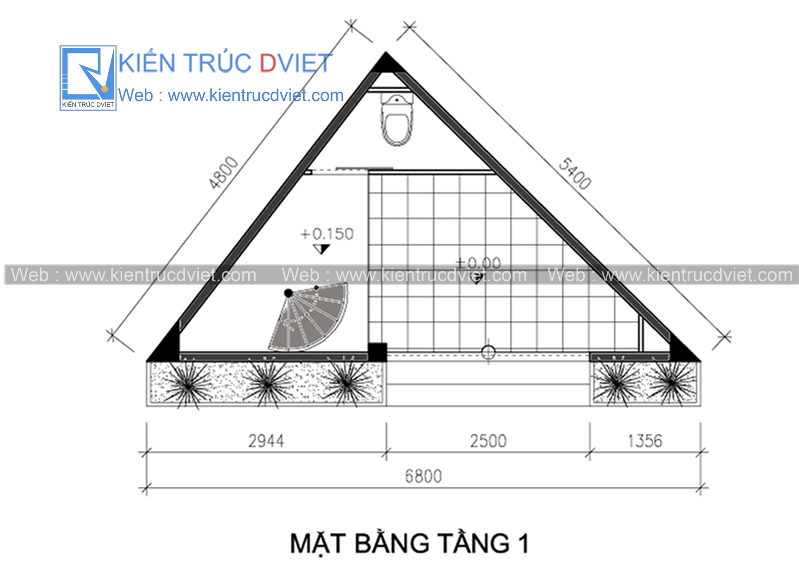 THIẾT KẾ NHÀ LÔ PHỐ HIỆN ĐẠI SIÊU NHỎ TRÊN KHU ĐẤT HÌNH TAM GIÁC 18M2