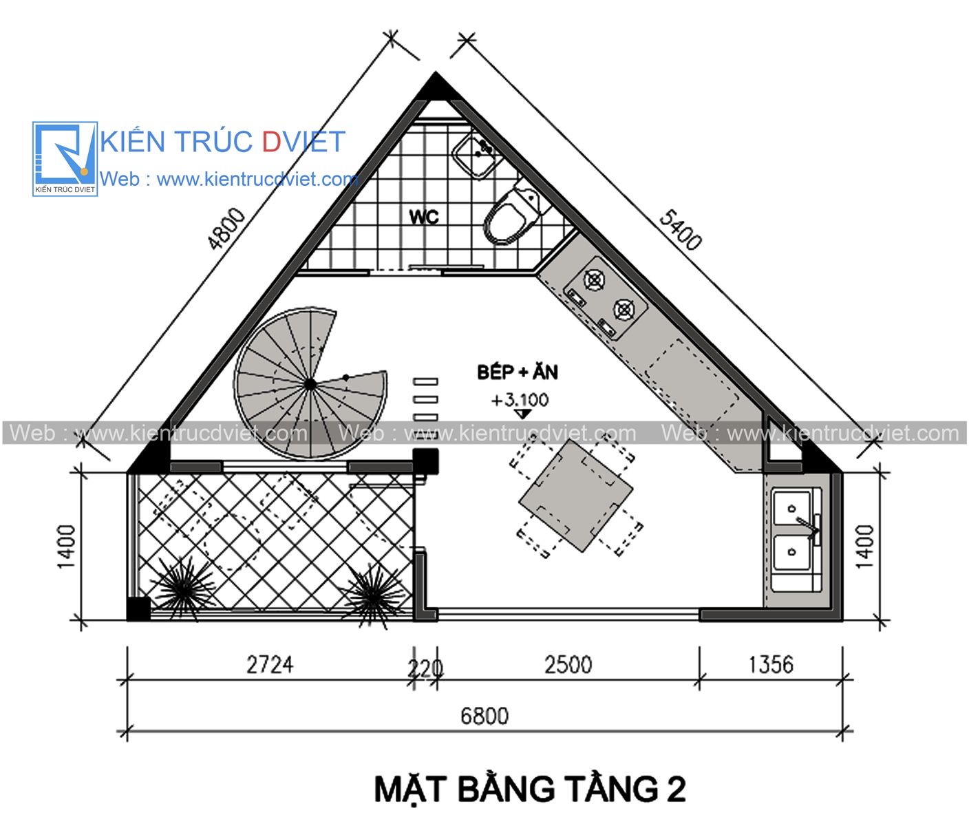 THIẾT KẾ NHÀ LÔ PHỐ HIỆN ĐẠI SIÊU NHỎ TRÊN KHU ĐẤT HÌNH TAM GIÁC 18M2