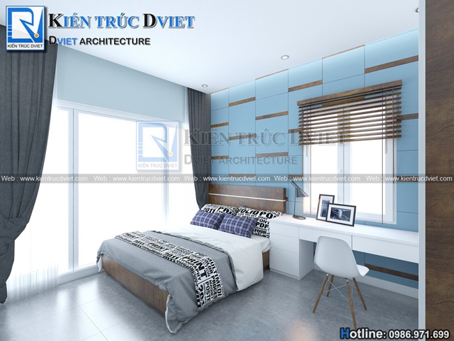 THIẾT KẾ NỘI THẤT CĂN HỘ CHUNG CƯ 96M2 GREEN STARS - PHẠM VĂN ĐỒNG
