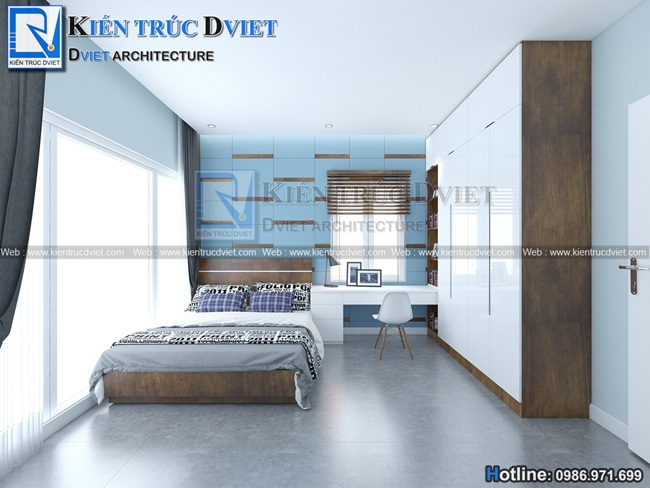 THIẾT KẾ NỘI THẤT CĂN HỘ CHUNG CƯ 96M2 GREEN STARS - PHẠM VĂN ĐỒNG