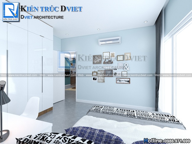 THIẾT KẾ NỘI THẤT CĂN HỘ CHUNG CƯ 96M2 GREEN STARS - PHẠM VĂN ĐỒNG