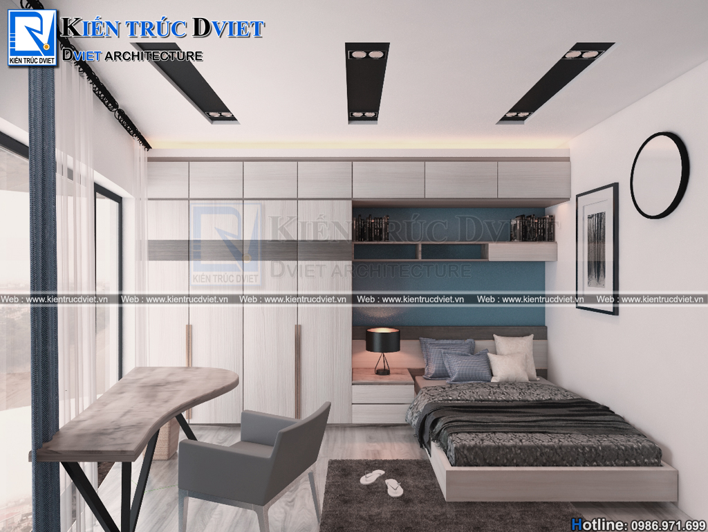 Mẫu thiết kế nội thất chung cư Goldmark City 100m2 Bắc Từ Liêm