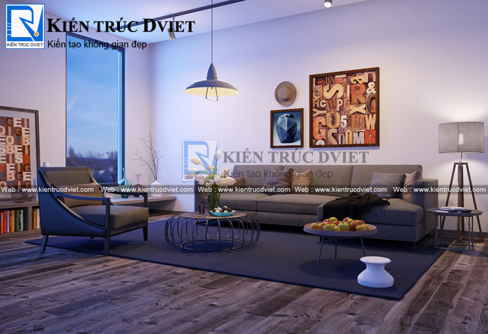 THIẾT KẾ NỘI THẤT PHÒNG KHÁCH 20M2 HIỆN ĐẠI