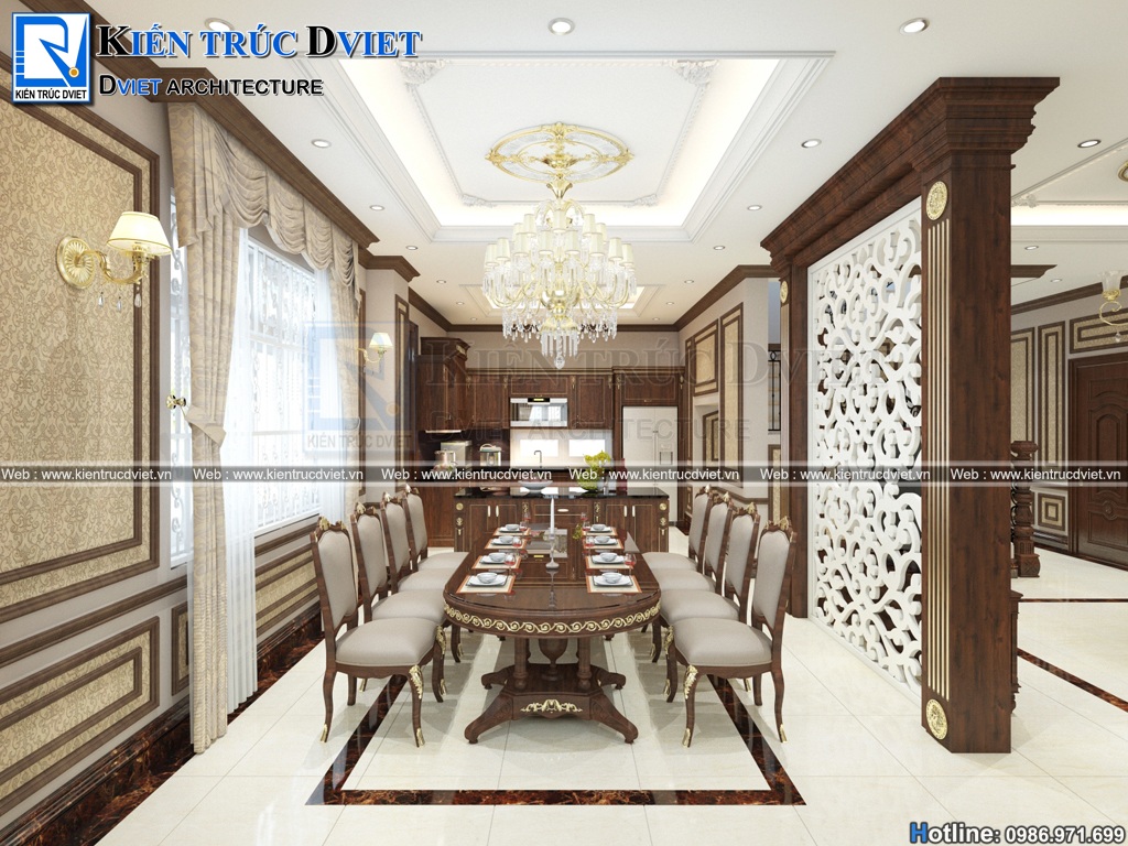Mẫu thiết kế biệt thự vườn tân cổ điển kiểu Pháp 2 tầng đẹp tại Ba Vì
