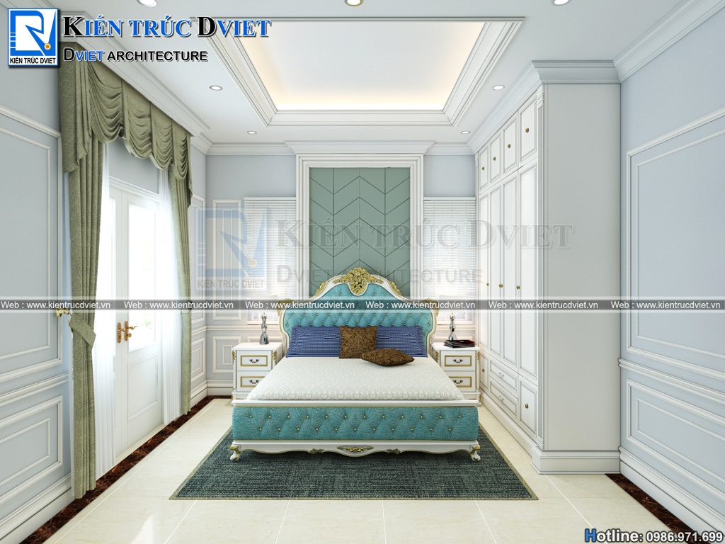 Mẫu thiết kế biệt thự vườn tân cổ điển kiểu Pháp 2 tầng đẹp tại Ba Vì
