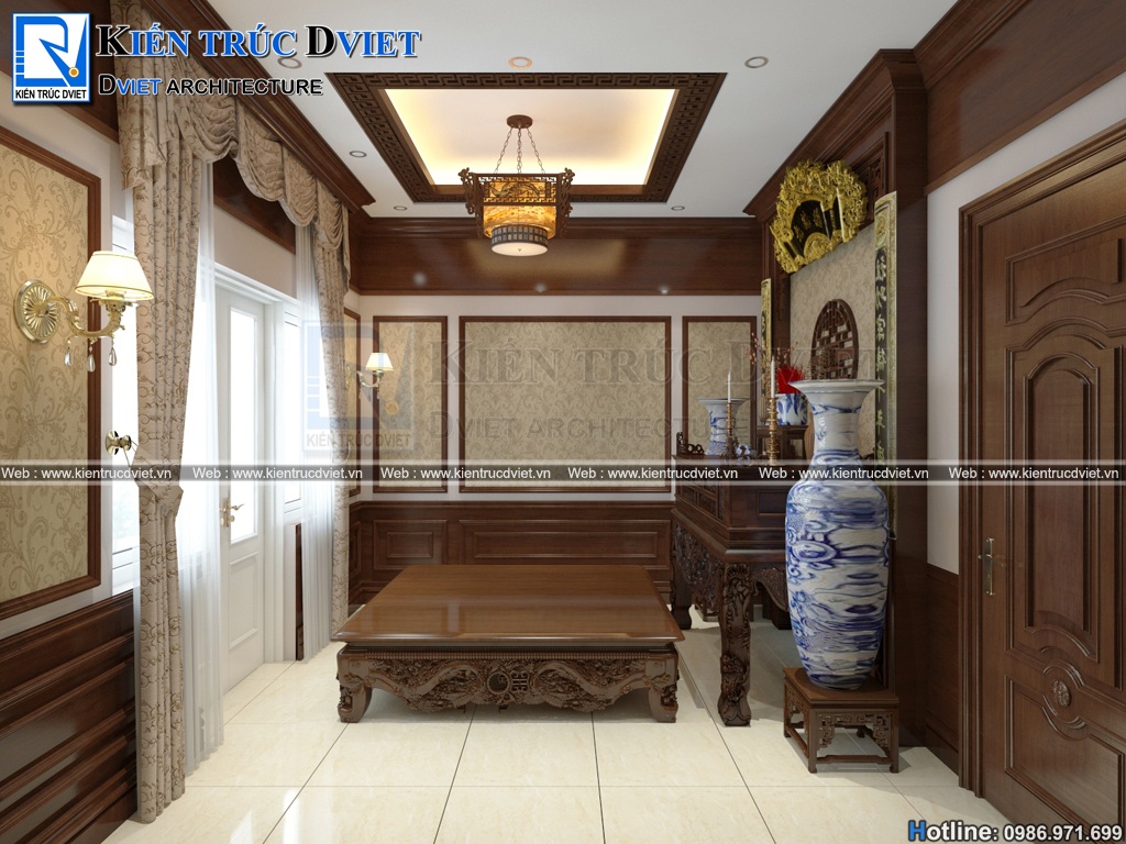 Mẫu thiết kế biệt thự vườn tân cổ điển kiểu Pháp 2 tầng đẹp tại Ba Vì
