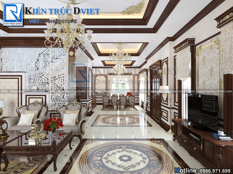 CẢI TẠO BIỆT THỰ TÂN CỔ ĐIỂN PHÁP 3 TẦNG 7,1X12,5M TẠI VINHOMES RIVERSIDE