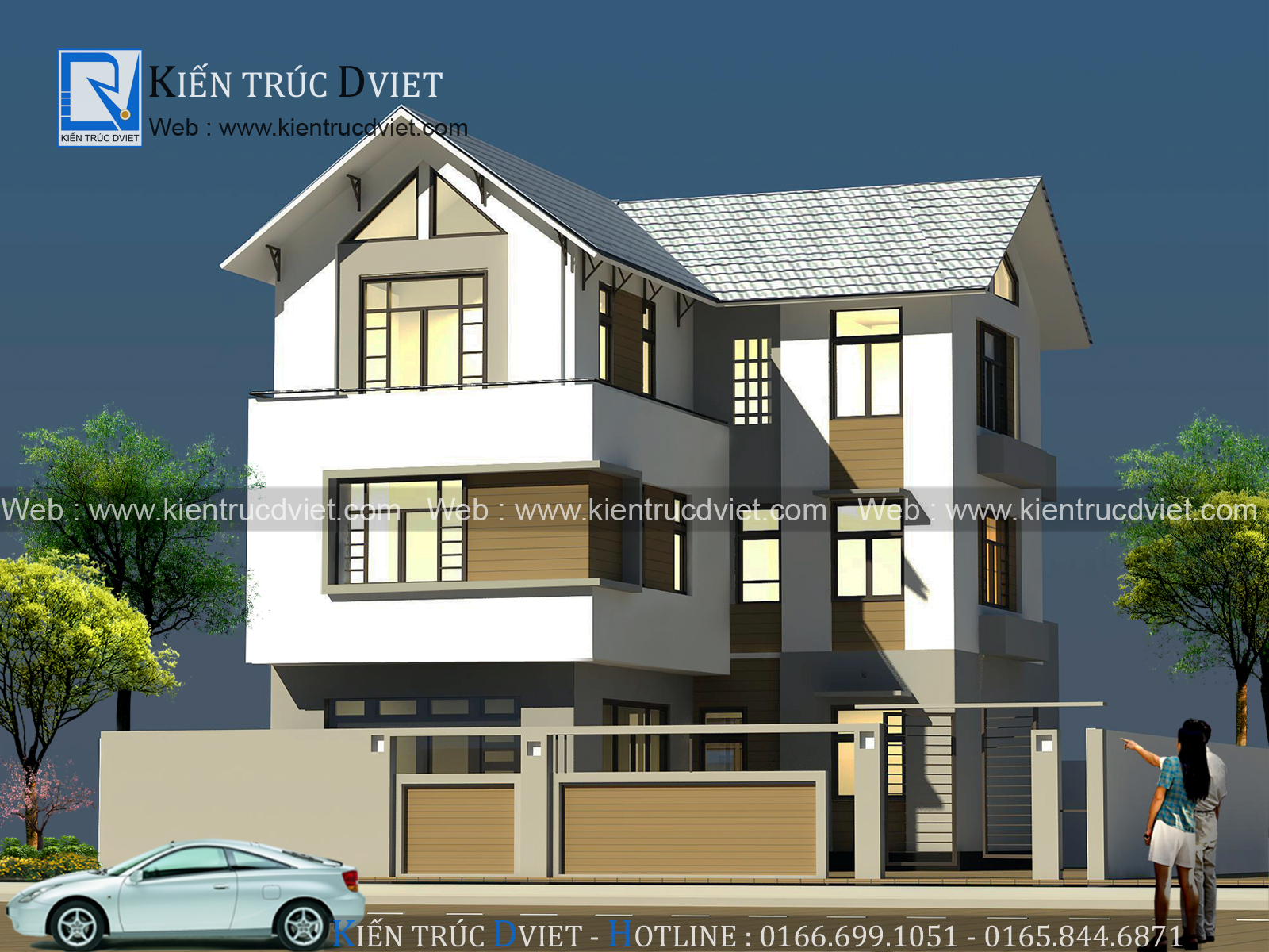 MẪU THIẾT KẾ BIỆT THỰ ĐẸP 3 TẦNG
