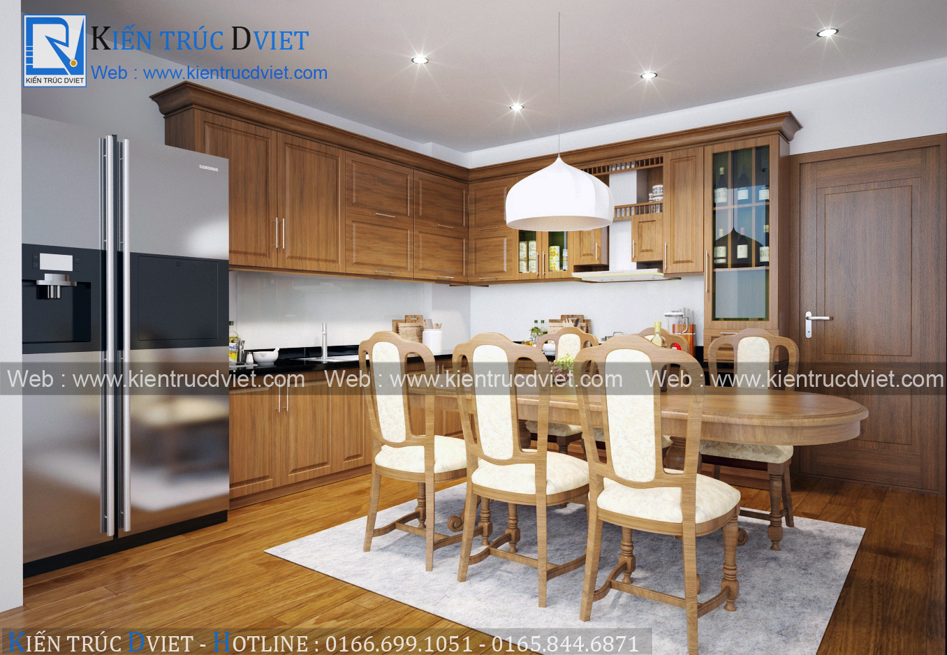 THIẾT KẾ NỘI THẤT PHÒNG ĂN ĐẸP (PA-01)