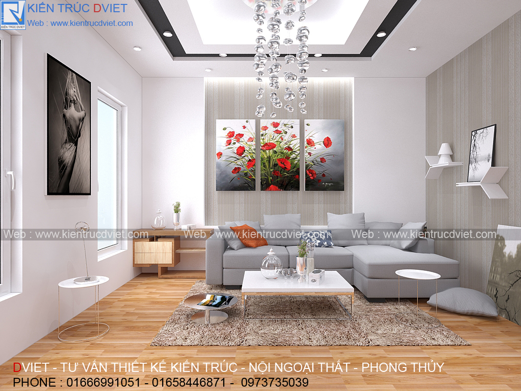 NỘI THẤT PHÒNG KHÁCH HIỆN ĐẠI ĐẸP