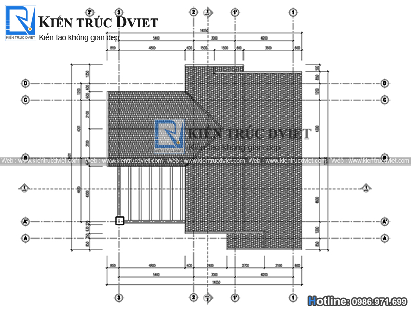 THIẾT KẾ BIỆT THỰ PHÁP 3 TẦNG ĐẸP 11,4X12,8M TẠI TIỀN HẢI - THÁI BÌNH