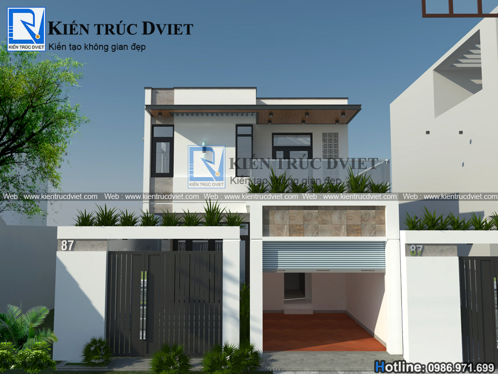 THIẾT KẾ BIỆT THỰ HIỆN ĐẠI 2 TẦNG ĐẸP TẠI HẠ LONG – QUẢNG NINH