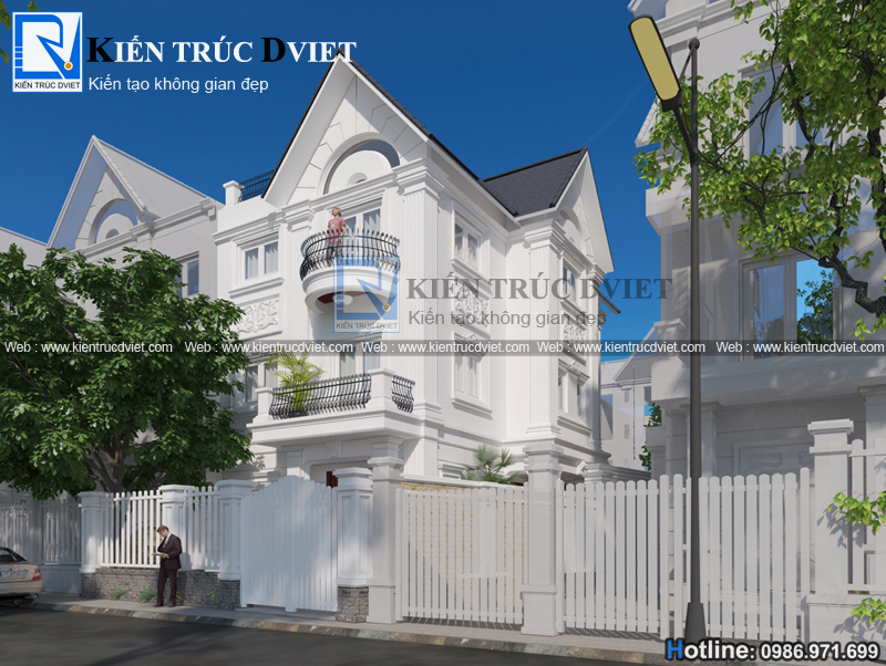 CẢI TẠO BIỆT THỰ TÂN CỔ ĐIỂN PHÁP 3 TẦNG 7,1X12,5M TẠI VINHOMES RIVERSIDE