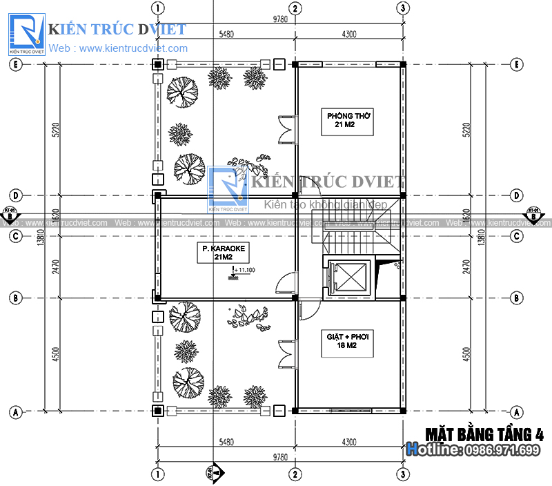 THIẾT KẾ BIỆT THỰ PHÁP 4 TẦNG TẠI BA VÌ - HÀ NỘI