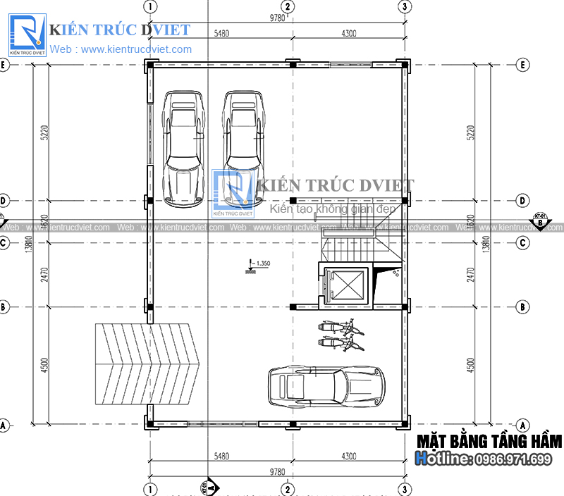 THIẾT KẾ BIỆT THỰ PHÁP 4 TẦNG TẠI BA VÌ - HÀ NỘI