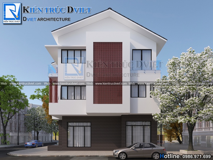 THIẾT KẾ BIỆT THỰ 3 TẦNG 120M2 10X12M HIỆN ĐẠI ĐẸP TẠI TP. HẢI DƯƠNG
