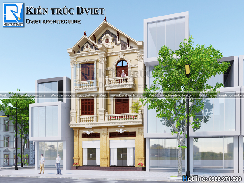 CẢI TẠO NHÀ PHỐ (NHÀ ỐNG) 3 TẦNG KIẾN TRÚC PHÁP 8,1X11M TẠI ĐẠI BÁI - BẮC NINH