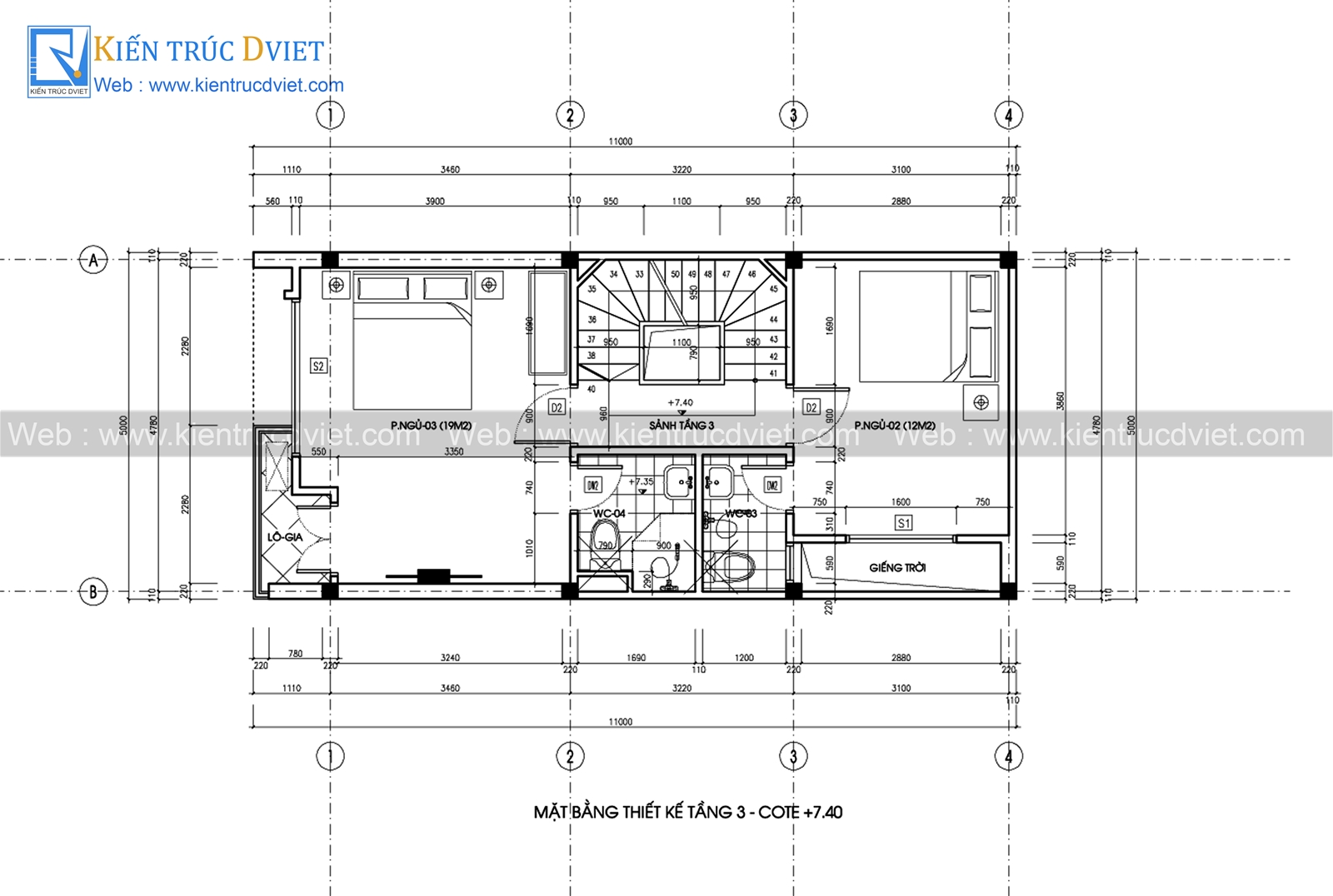 THIẾT KẾ NHÀ LÔ PHỐ HIỆN ĐẠI 4 TẦNG  5x10M