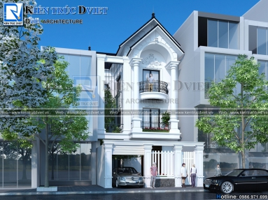 ẤN TƯỢNG MẪU THIẾT KẾ NHÀ ỐNG 3 TẦNG TÂN CỔ ĐIỂN PHÁP TẠI TAM ĐIỆP - NINH BÌNH