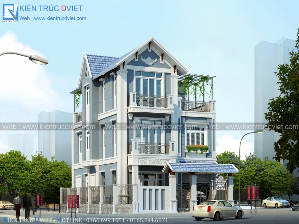 Biệt thự hiện đại 3 tầng